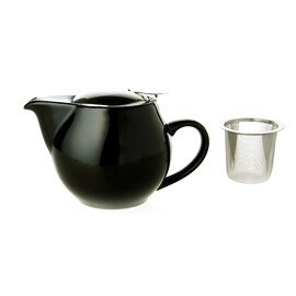 Ceainic din porțelan  ZAARA negru 500ml