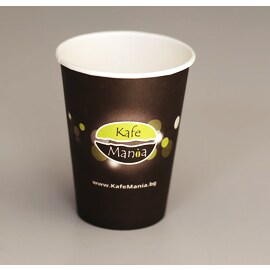 Pahare din carton  pentru cafea lungă sau cappuccino  Kafemania 240ml, 80buc.