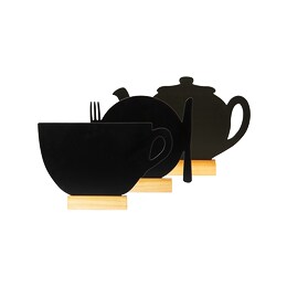 Securit Table Chalkboards - Silhouette Wood