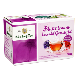 Lavandă și rodie Bünting Tee 20 buc. de plicuri de ceai 