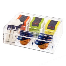 Cutie din plastic de prezentare pentru ceai