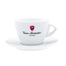 Tonino Lamborghini  set de căni albe din porțelan pentru ceai - 6 bucăți